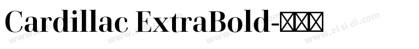 Cardillac ExtraBold字体转换